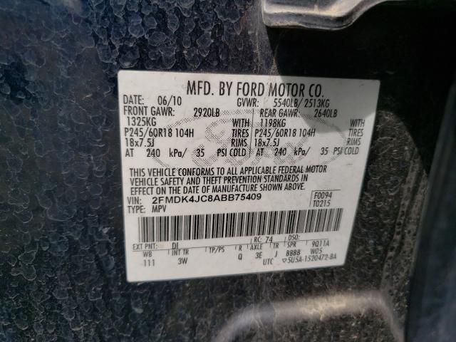 Photo 9 VIN: 2FMDK4JC8ABB75409 - FORD EDGE SEL 