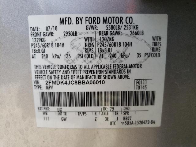 Photo 9 VIN: 2FMDK4JC8BBA06010 - FORD EDGE SEL 