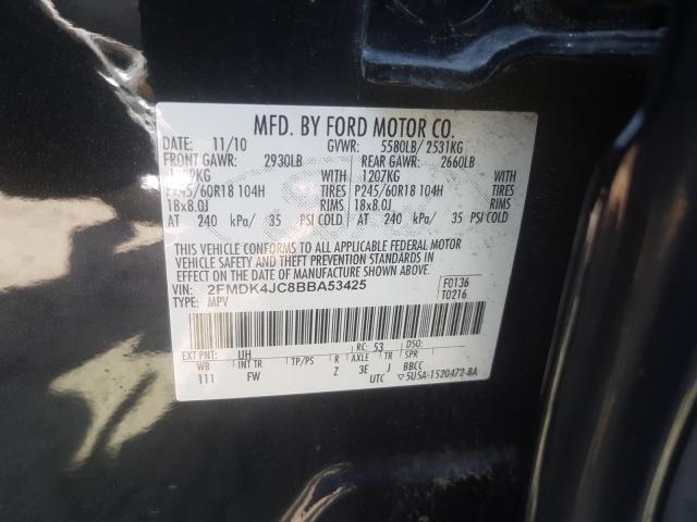 Photo 9 VIN: 2FMDK4JC8BBA53425 - FORD EDGE SEL 