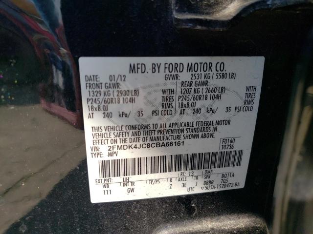 Photo 12 VIN: 2FMDK4JC8CBA66161 - FORD EDGE SEL 