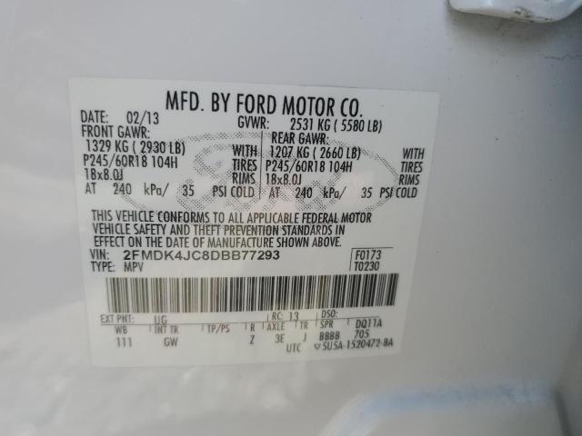 Photo 12 VIN: 2FMDK4JC8DBB77293 - FORD EDGE 