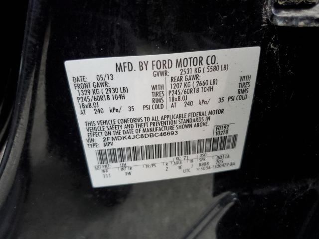 Photo 11 VIN: 2FMDK4JC8DBC46693 - FORD EDGE SEL 