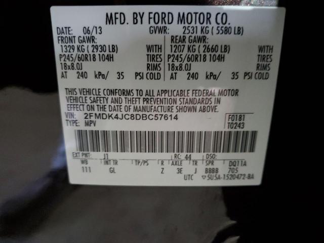 Photo 12 VIN: 2FMDK4JC8DBC57614 - FORD EDGE 