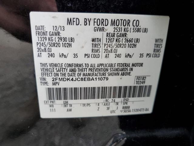 Photo 12 VIN: 2FMDK4JC8EBA11079 - FORD EDGE SEL 