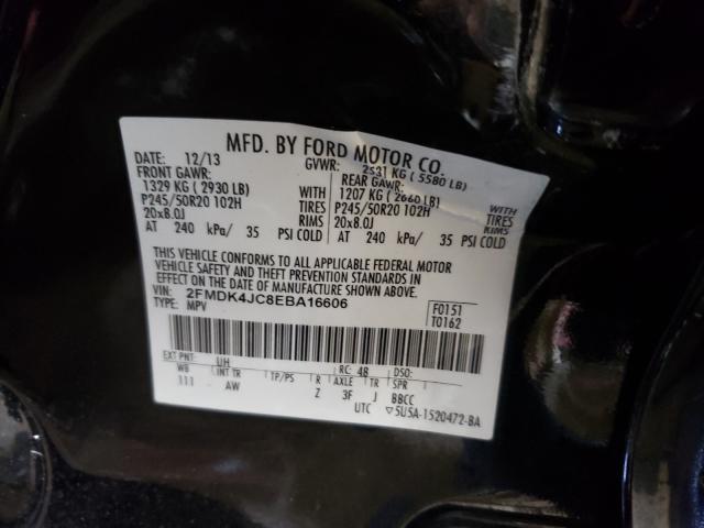 Photo 9 VIN: 2FMDK4JC8EBA16606 - FORD EDGE SEL 