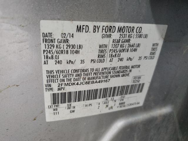 Photo 12 VIN: 2FMDK4JC8EBA49167 - FORD EDGE 