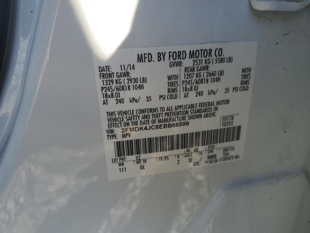 Photo 11 VIN: 2FMDK4JC8EBB66599 - FORD EDGE SEL 