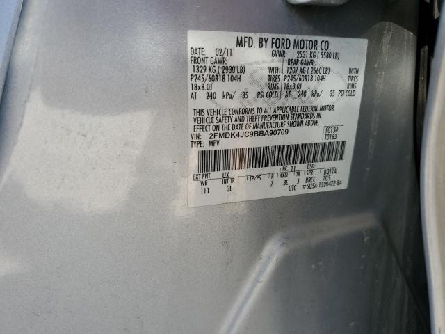 Photo 12 VIN: 2FMDK4JC9BBA90709 - FORD EDGE SEL 