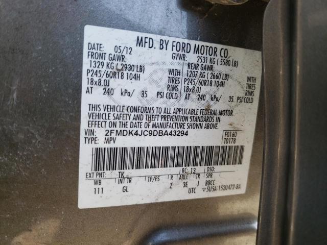 Photo 9 VIN: 2FMDK4JC9DBA43294 - FORD EDGE SEL 