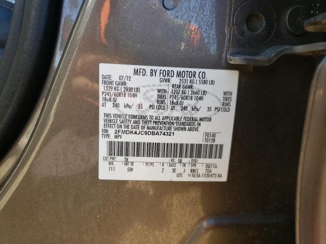 Photo 9 VIN: 2FMDK4JC9DBA74321 - FORD EDGE SEL 