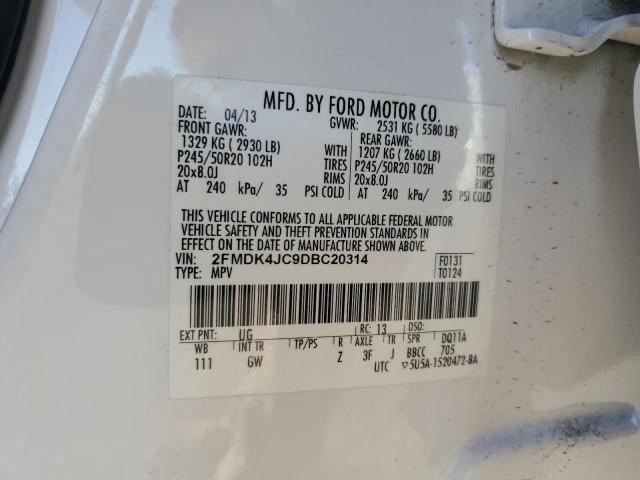 Photo 12 VIN: 2FMDK4JC9DBC20314 - FORD EDGE SEL 