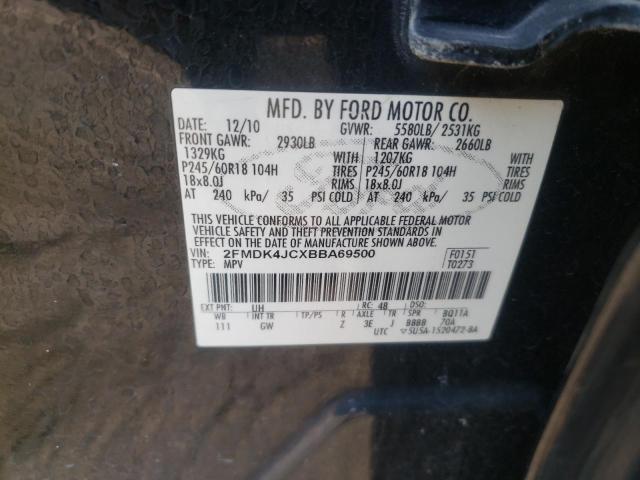 Photo 11 VIN: 2FMDK4JCXBBA69500 - FORD EDGE SEL 