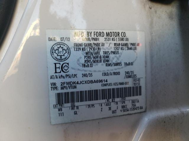 Photo 9 VIN: 2FMDK4JCXDBA69614 - FORD EDGE SEL 