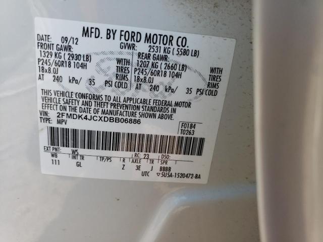 Photo 12 VIN: 2FMDK4JCXDBB06886 - FORD EDGE 