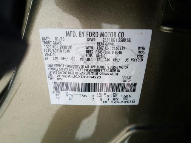 Photo 9 VIN: 2FMDK4JCXDBB64223 - FORD EDGE SEL 