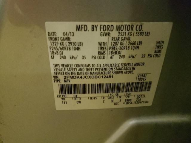 Photo 11 VIN: 2FMDK4JCXDBC12481 - FORD EDGE SEL 