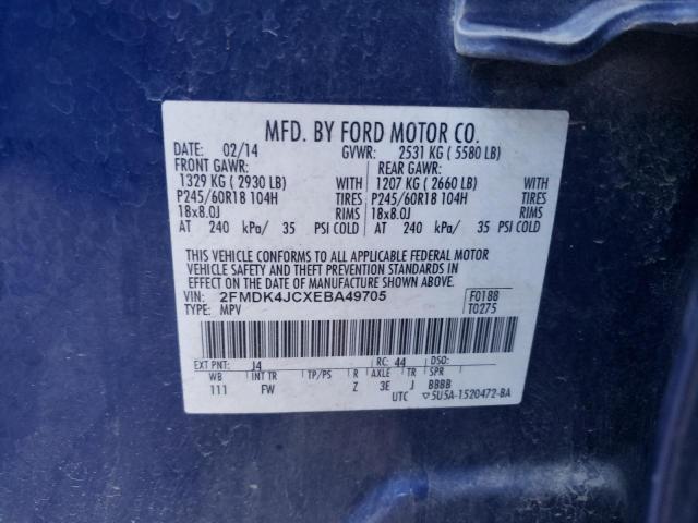 Photo 9 VIN: 2FMDK4JCXEBA49705 - FORD EDGE SEL 