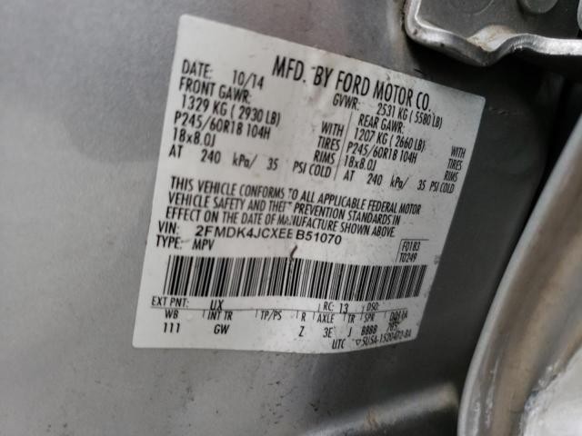 Photo 11 VIN: 2FMDK4JCXEBB51070 - FORD EDGE SEL 