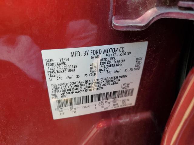 Photo 12 VIN: 2FMDK4JCXEBB73828 - FORD EDGE 