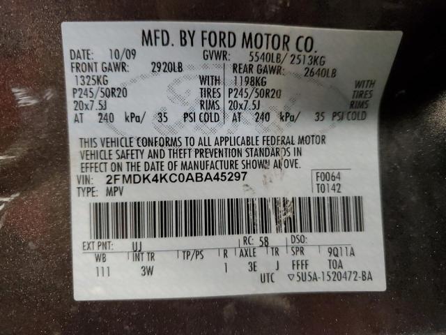 Photo 12 VIN: 2FMDK4KC0ABA45297 - FORD EDGE LIMIT 