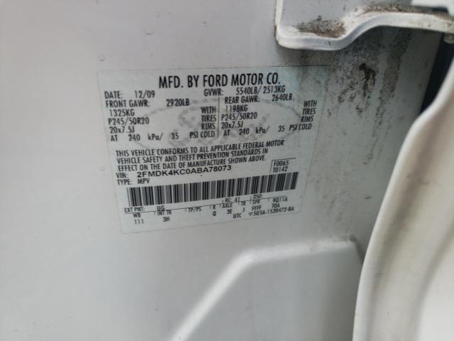 Photo 9 VIN: 2FMDK4KC0ABA78073 - FORD EDGE LIMIT 