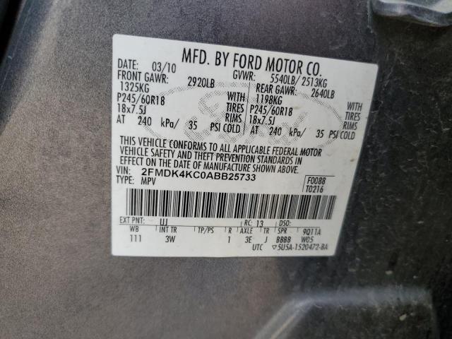 Photo 11 VIN: 2FMDK4KC0ABB25733 - FORD EDGE 