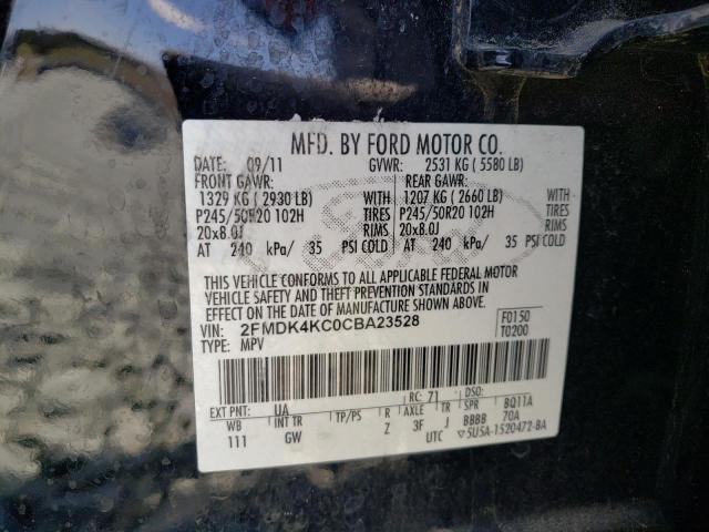 Photo 12 VIN: 2FMDK4KC0CBA23528 - FORD EDGE LIMIT 