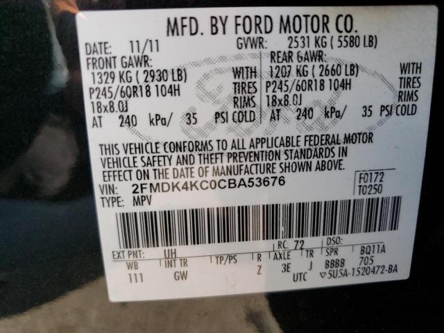 Photo 11 VIN: 2FMDK4KC0CBA53676 - FORD EDGE LIMIT 