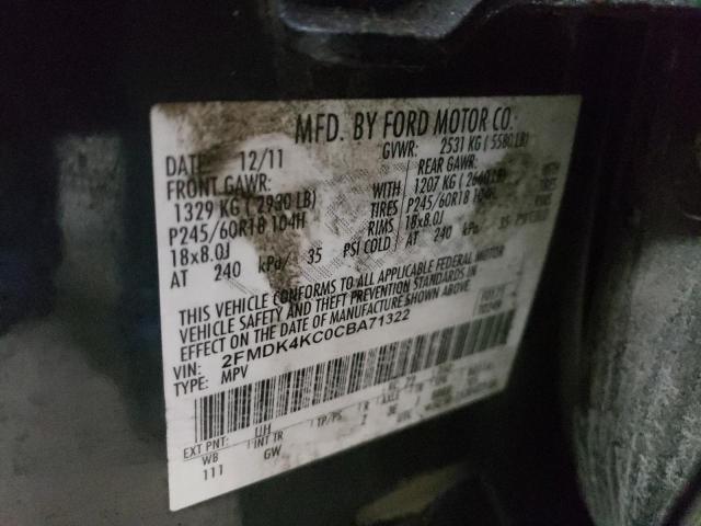 Photo 12 VIN: 2FMDK4KC0CBA71322 - FORD EDGE 