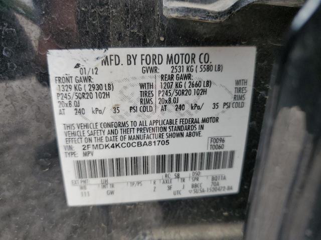 Photo 11 VIN: 2FMDK4KC0CBA81705 - FORD EDGE LIMIT 