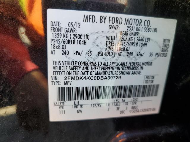 Photo 12 VIN: 2FMDK4KC0DBA39729 - FORD EDGE LIMIT 