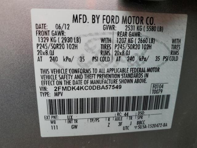 Photo 9 VIN: 2FMDK4KC0DBA57549 - FORD EDGE LIMIT 