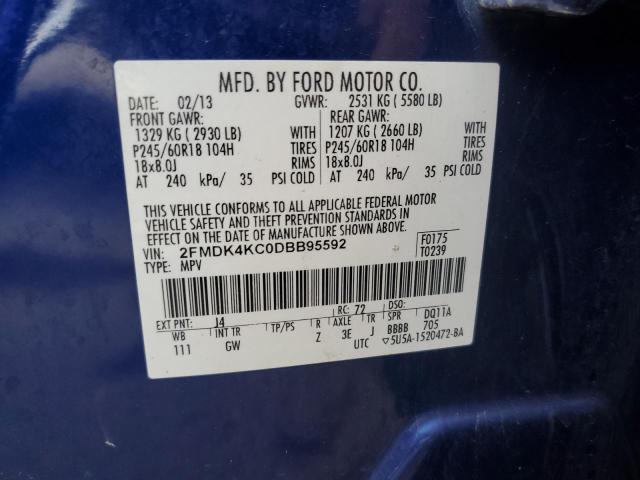 Photo 12 VIN: 2FMDK4KC0DBB95592 - FORD EDGE LIMIT 