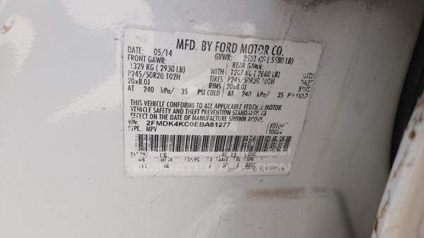 Photo 3 VIN: 2FMDK4KC0EBA61277 - FORD EDGE 