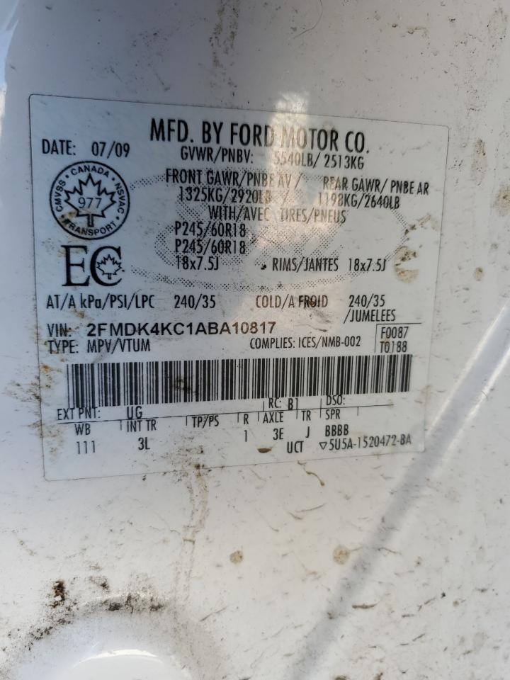 Photo 11 VIN: 2FMDK4KC1ABA10817 - FORD EDGE 