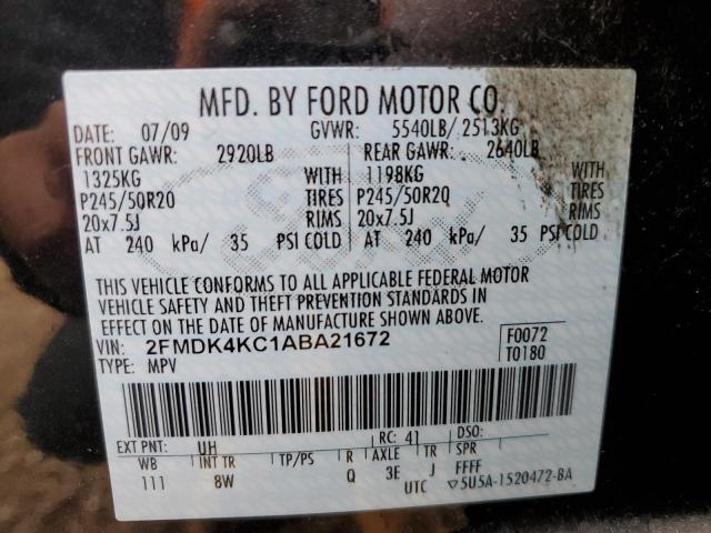 Photo 11 VIN: 2FMDK4KC1ABA21672 - FORD EDGE LIMIT 