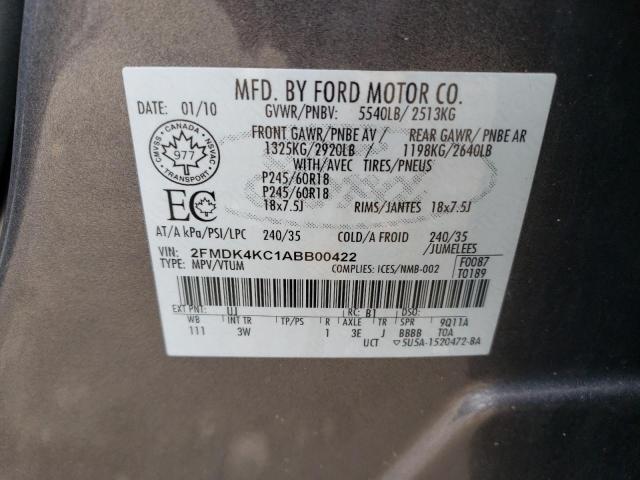 Photo 11 VIN: 2FMDK4KC1ABB00422 - FORD EDGE LIMIT 