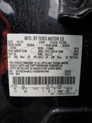 Photo 12 VIN: 2FMDK4KC1ABB40340 - FORD EDGE LIMIT 