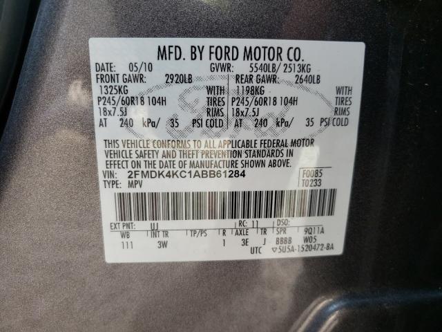 Photo 9 VIN: 2FMDK4KC1ABB61284 - FORD EDGE LIMIT 