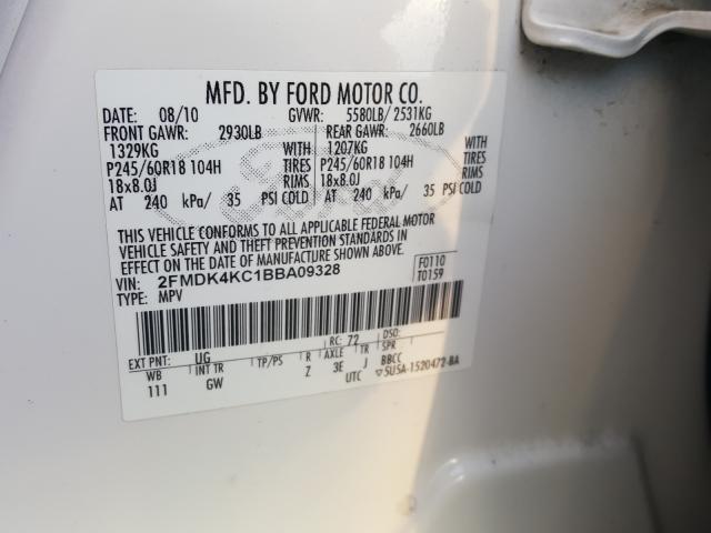 Photo 9 VIN: 2FMDK4KC1BBA09328 - FORD EDGE LIMIT 