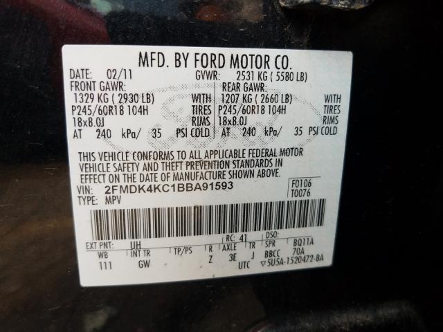 Photo 9 VIN: 2FMDK4KC1BBA91593 - FORD EDGE LIMIT 