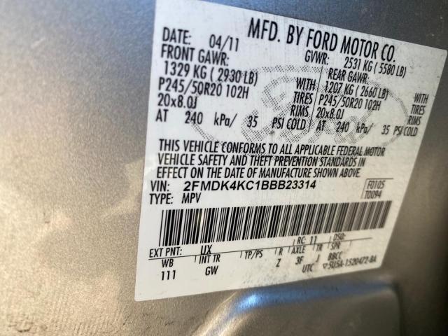 Photo 9 VIN: 2FMDK4KC1BBB23314 - FORD EDGE LIMIT 