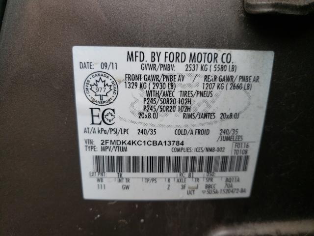 Photo 9 VIN: 2FMDK4KC1CBA13784 - FORD EDGE LIMIT 