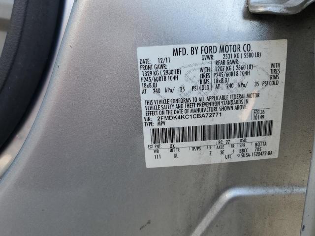 Photo 11 VIN: 2FMDK4KC1CBA72771 - FORD EDGE 