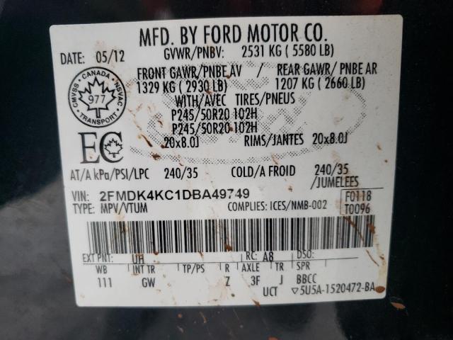 Photo 13 VIN: 2FMDK4KC1DBA49749 - FORD EDGE LIMIT 