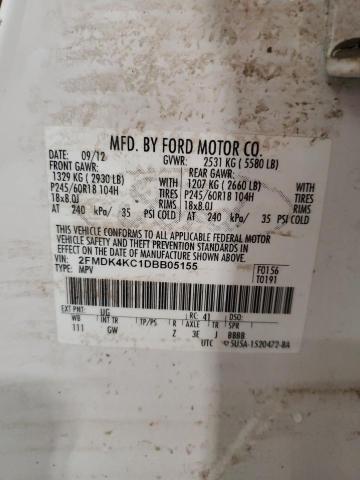 Photo 12 VIN: 2FMDK4KC1DBB05155 - FORD EDGE 