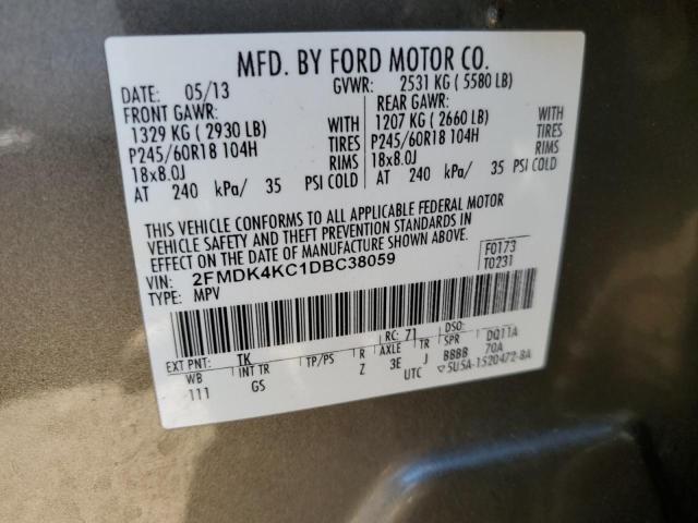 Photo 12 VIN: 2FMDK4KC1DBC38059 - FORD EDGE LIMIT 