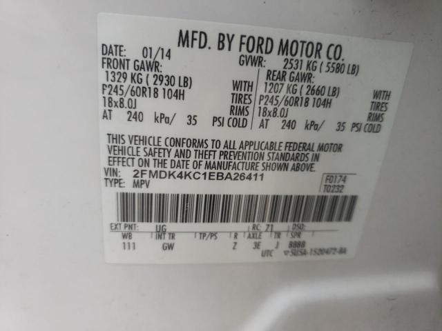 Photo 12 VIN: 2FMDK4KC1EBA26411 - FORD EDGE LIMIT 