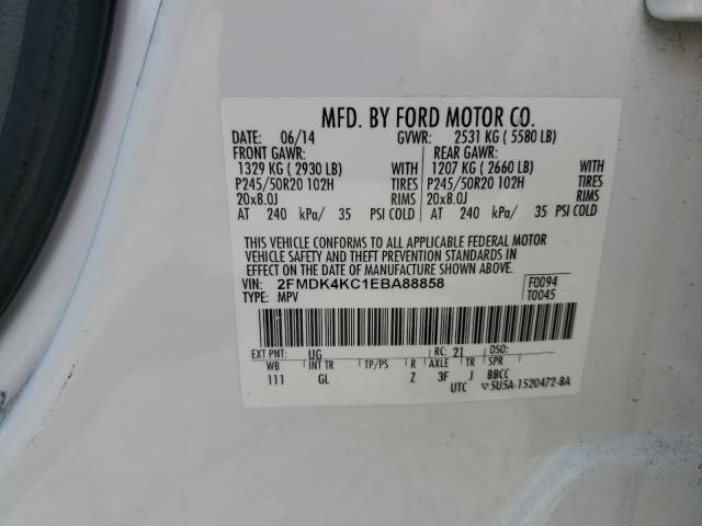 Photo 12 VIN: 2FMDK4KC1EBA88858 - FORD EDGE 