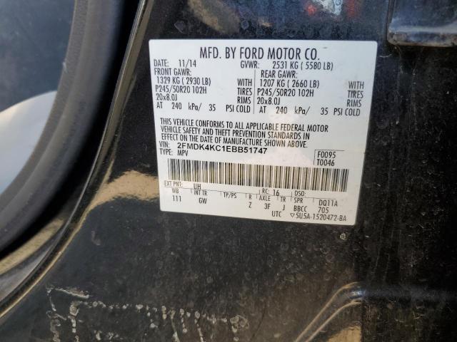 Photo 12 VIN: 2FMDK4KC1EBB51747 - FORD EDGE 